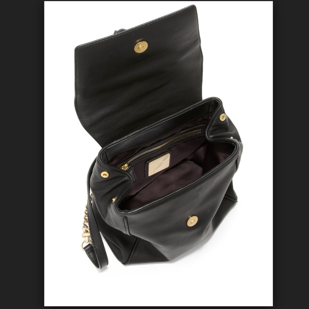 B Brian Atwood Juliette Black Backpack Purse - Picture 8 of 11